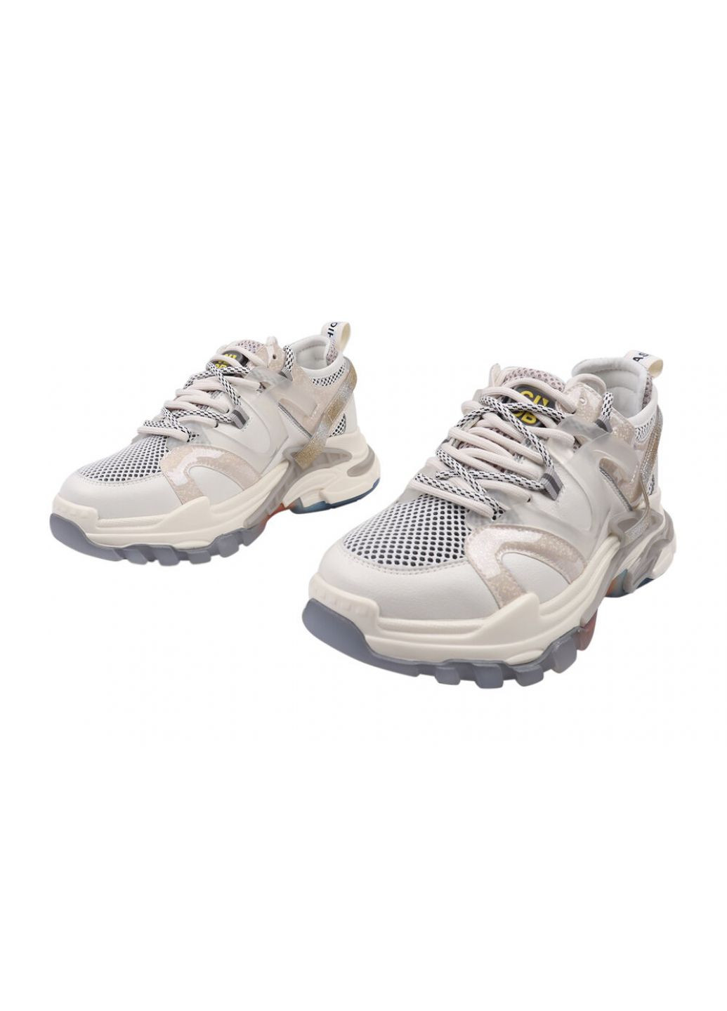 Білі кросівки жіночі з натуральної шкіри, на платформі, молочні, Lifexpert 576-21DK