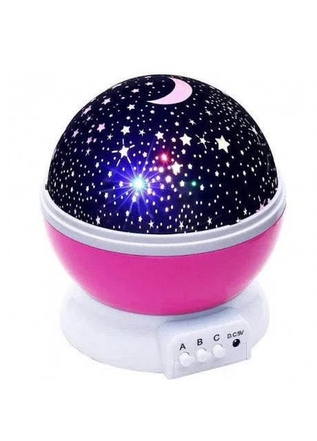 Нічник зоряне небо Star Master з USB-кабелем нічний світильник місяць | Настільний нічник світильник Рожевий No Brand (276255303)