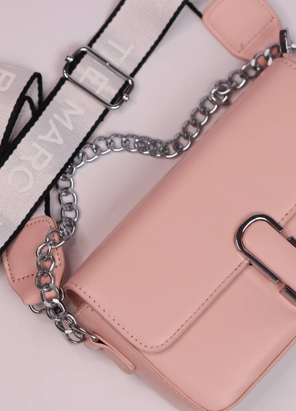 Сумка класична з лого Marc Jacobs Shoulder pink Vakko (260585665)