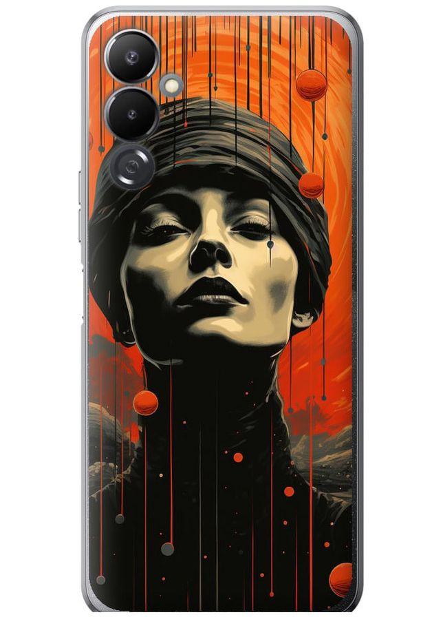 Силіконовий чохол 'Абстрактний портрет v2' для Endorphone Tecno Pova 4 LG7n (266048906)