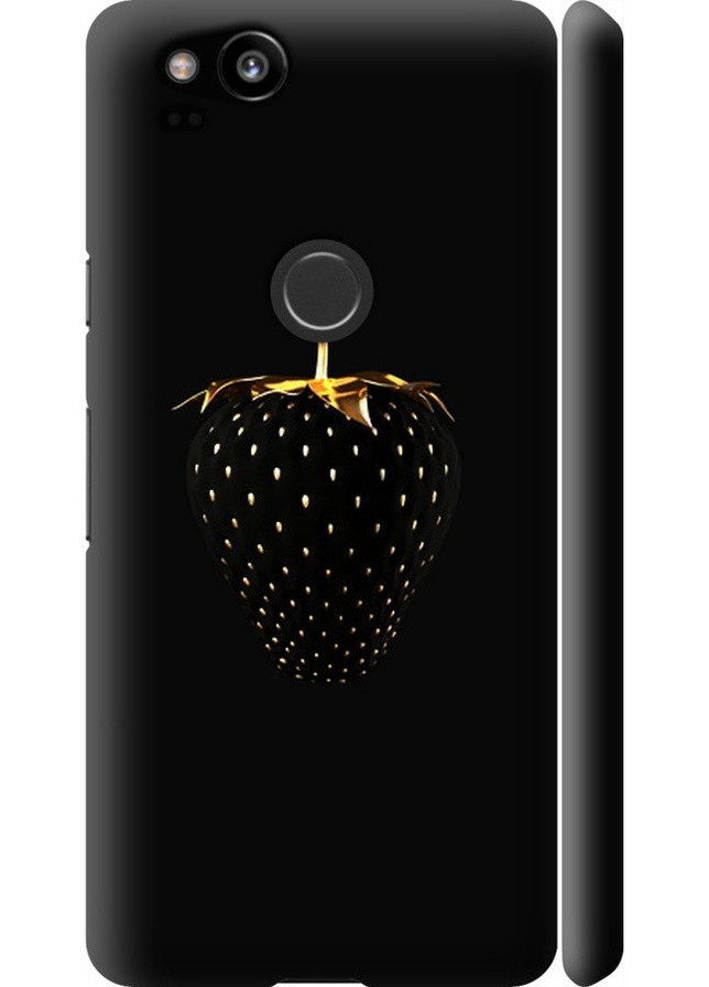 3D пластиковий матовий чохол 'Чорна полуниця' для Endorphone Google Pixel 2 (257906264)