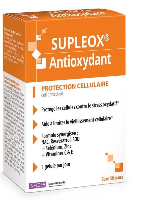 INELDEA СУПЛЕОКС / SUPLEOX® – антиоксиданты – 30 капсул Ineldea Sante Naturelle (258042620)