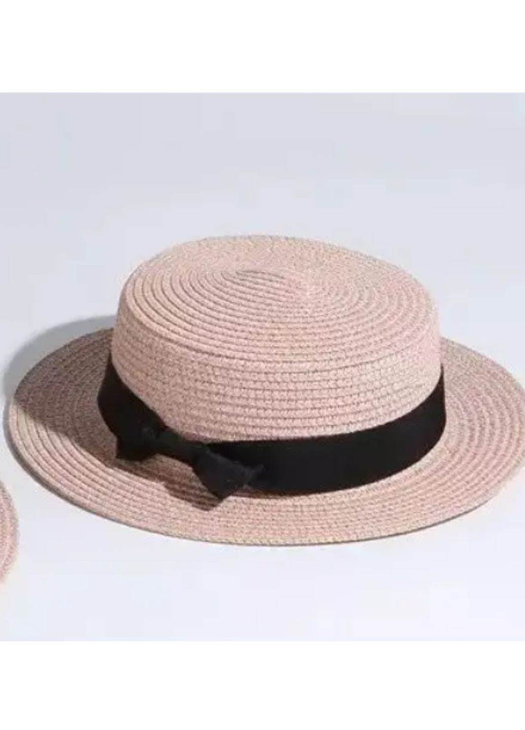 Доросла солом'яний капелюшок Світло-рожевий No Brand (260134817)