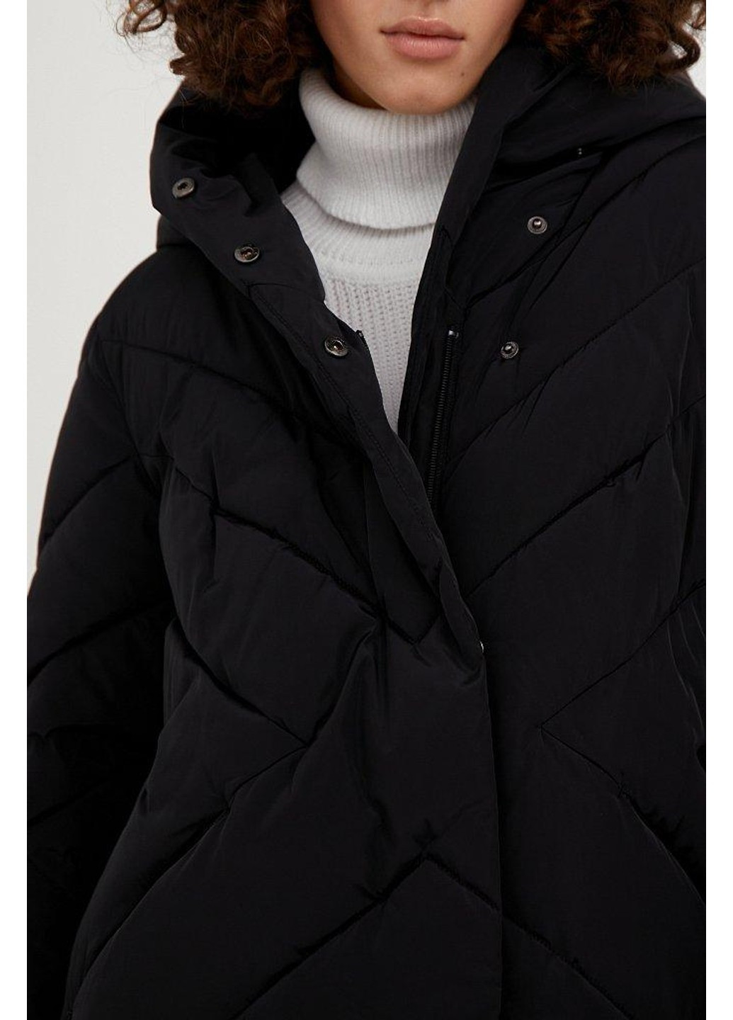 Чорна зимня зимове пальто a20-11005-200 Finn Flare
