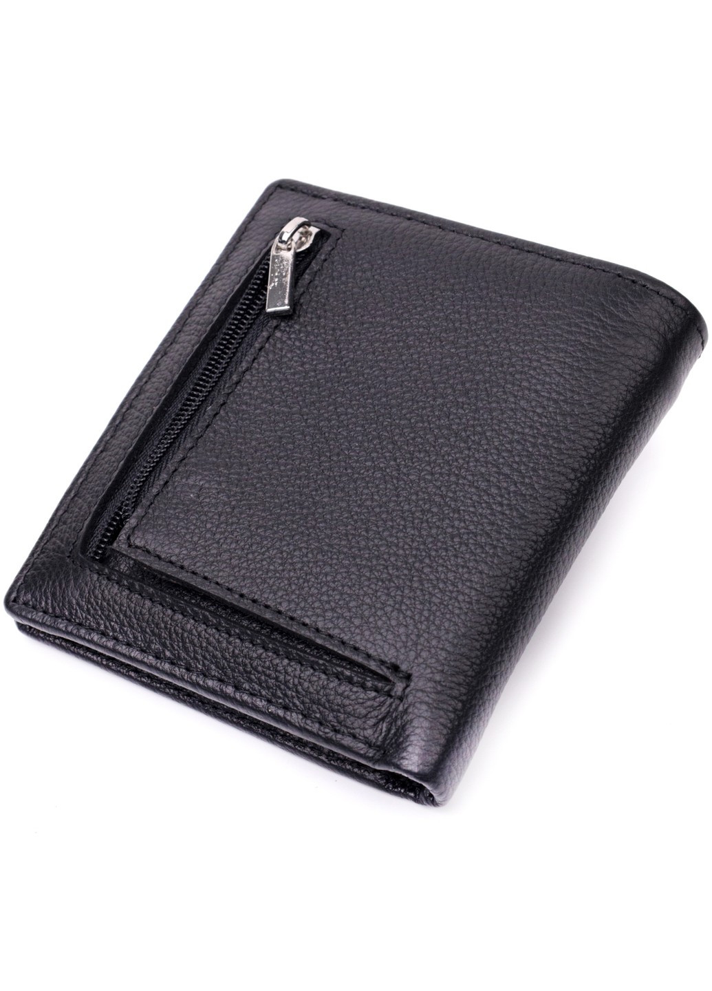 Жіночий гаманець в класичному чорному кольорі 19466 Чорний st leather (277980583)