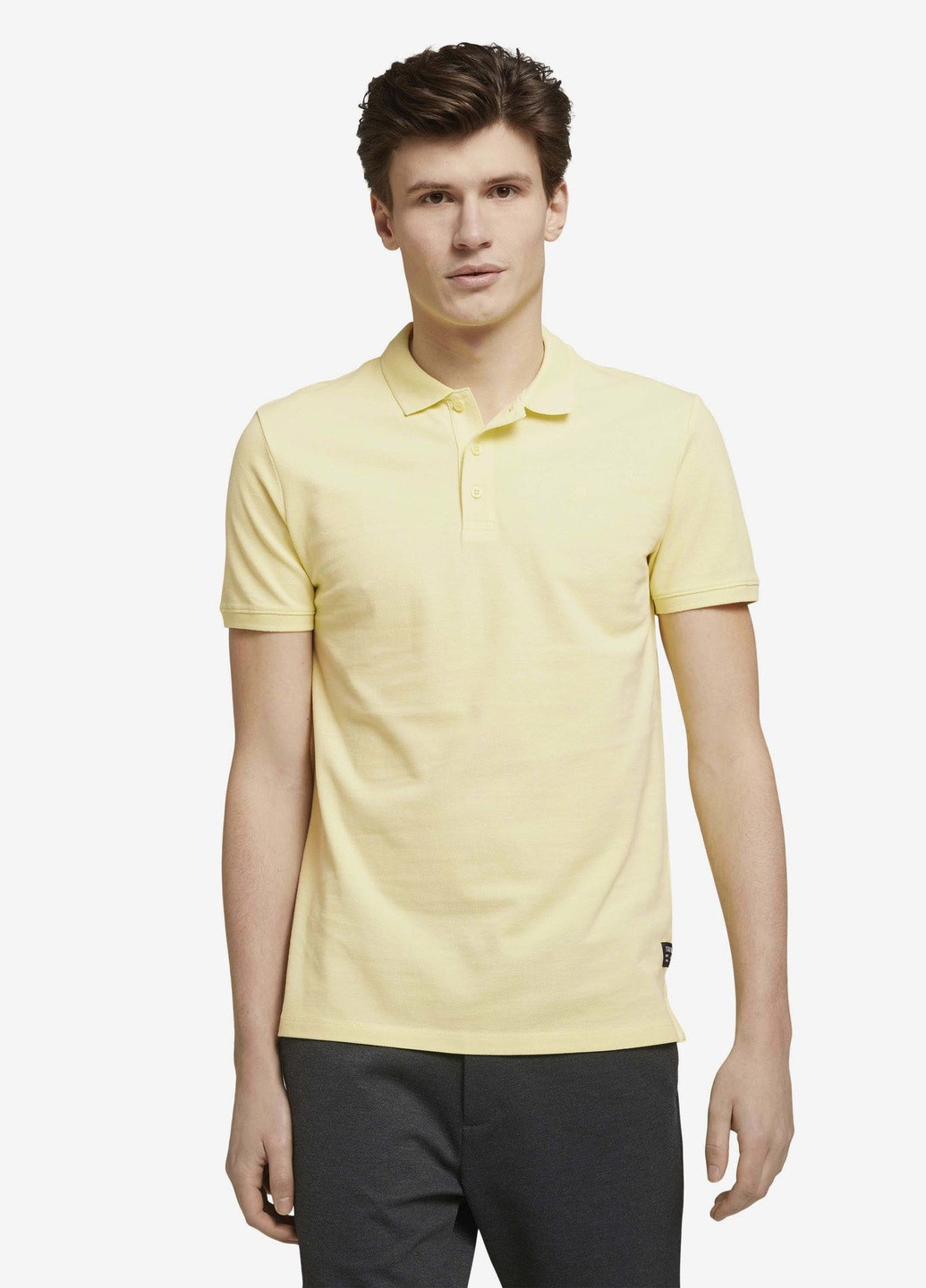Желтая футболка-поло для мужчин Tom Tailor