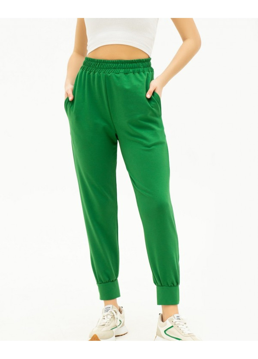 Спортивные штаны 13700 зеленый ISSA PLUS (276901461)