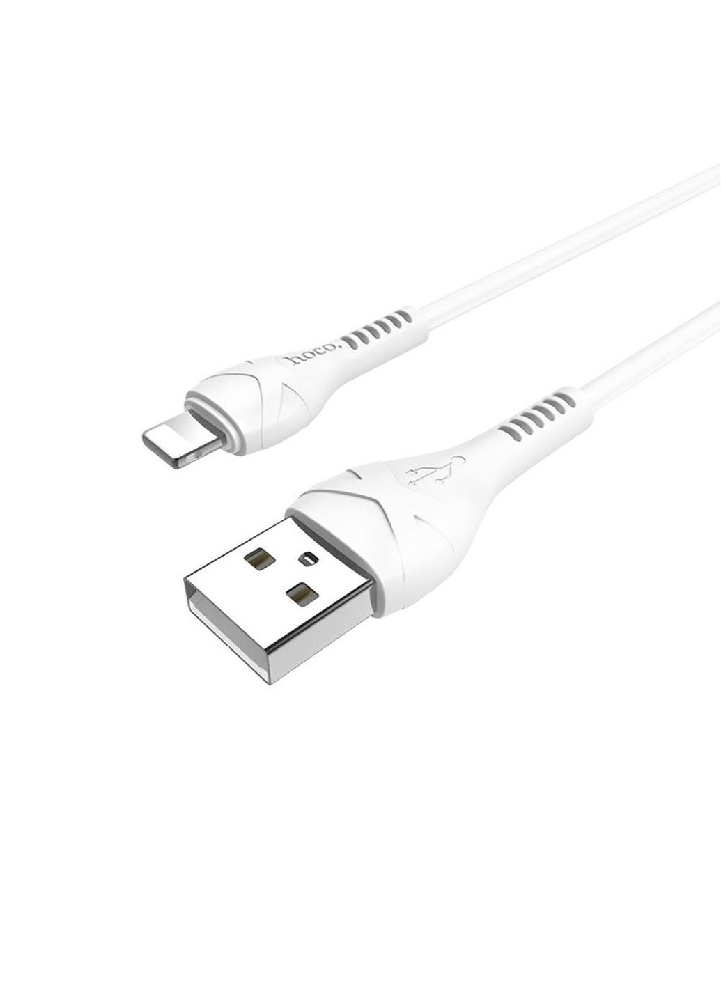 USB кабель X37 Lightning 2.4A 1 м цвет белый ЦБ-00208022 Hoco (259465581)