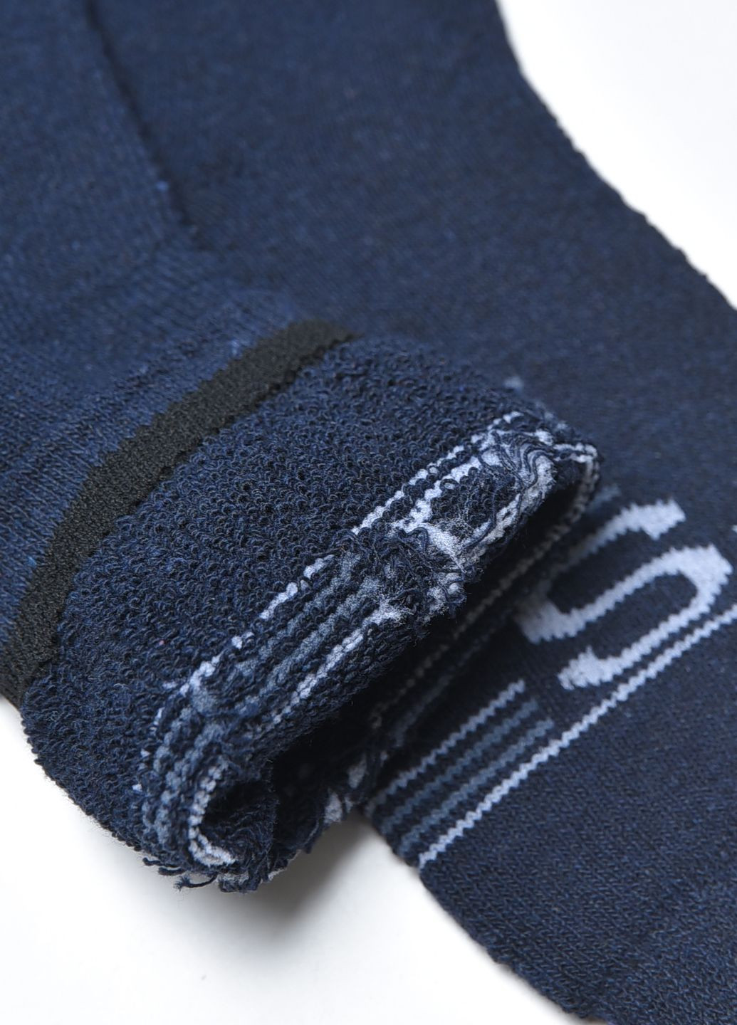 Шкарпетки чоловічі махрові темно-синього кольору розмір 40-45 Let's Shop (267167132)