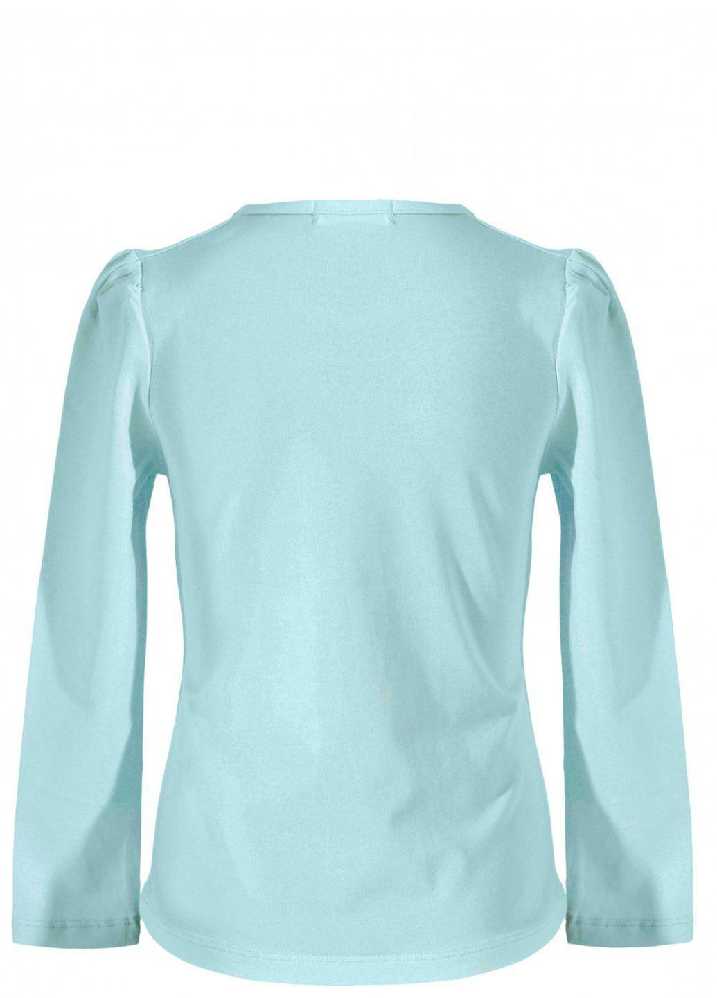 Синя футболки батник дівчинка (w019-132) Lemanta