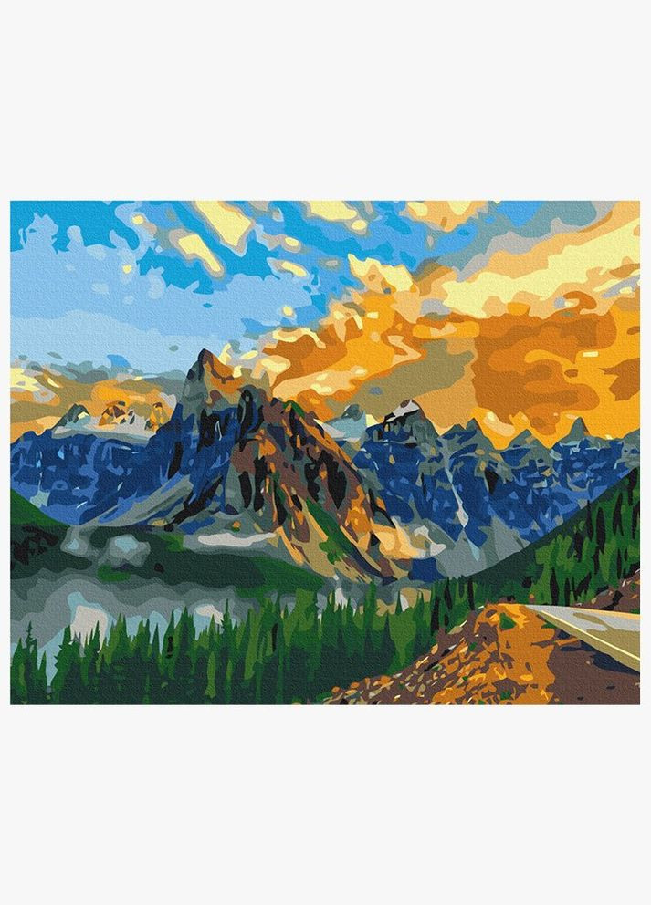 Картина за номерами "Гірський пейзаж" колір різнокольоровий ЦБ-00234081 Brushme (265211597)