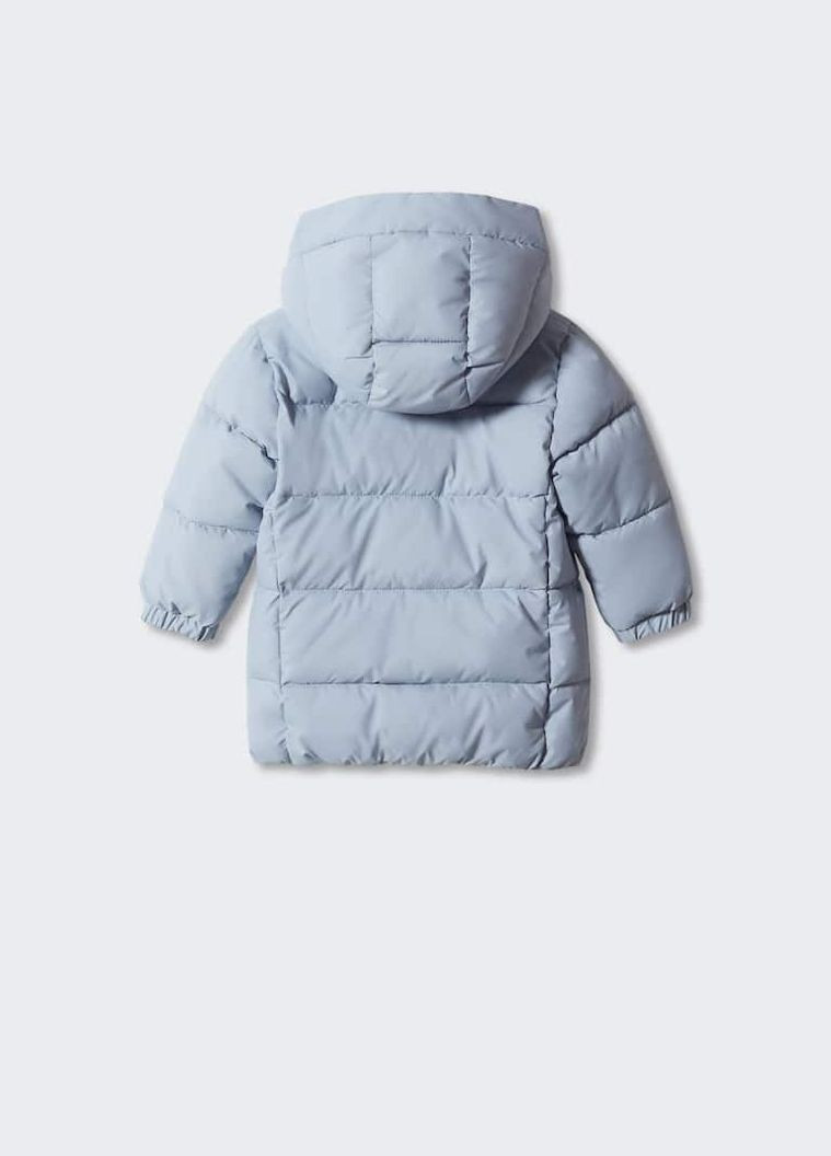 Голубая зимняя зимняя куртка для девочки 9218 104 см голубой 69395 Mango