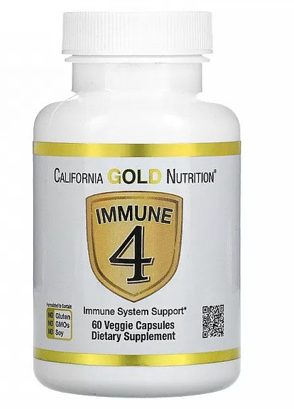 Immune 4 60 Veg Caps California Gold Nutrition (258596703)