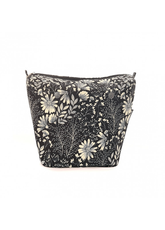 Джинсовая подкладка для сумки mini, Цветочный луг черная More (269266837)