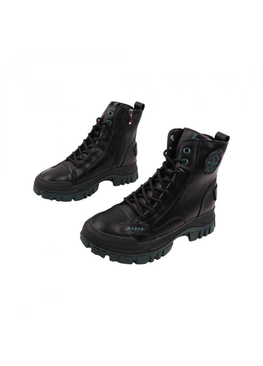 ботинки женские черные натуральная кожа FARINNI