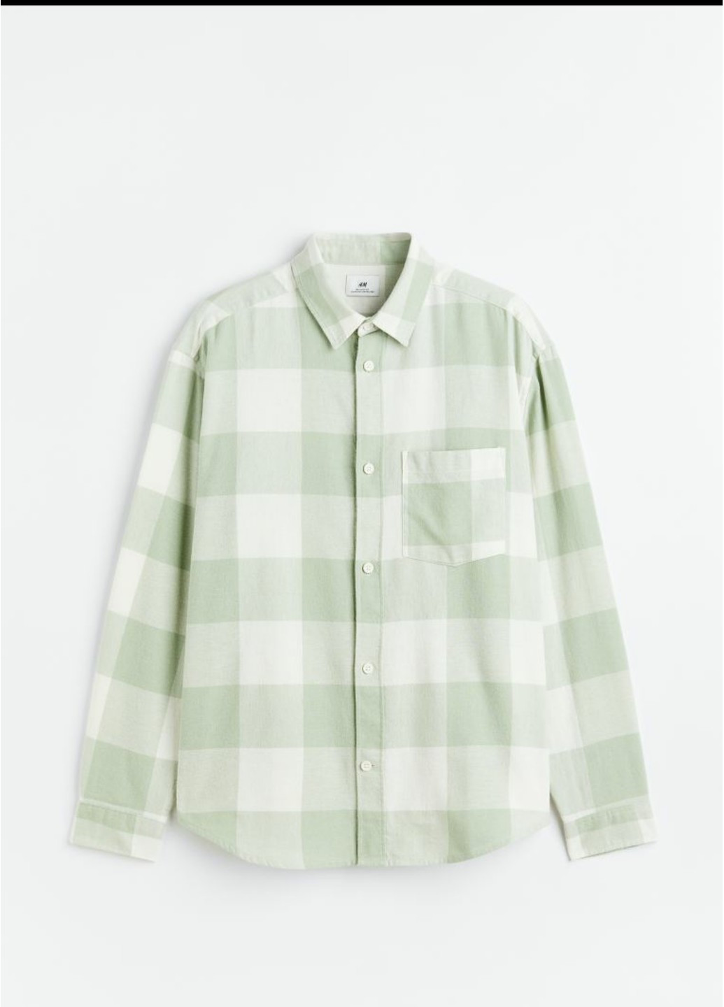 Чоловіча сорочка в клітку Н&М (55754) S Зелена H&M (258994895)