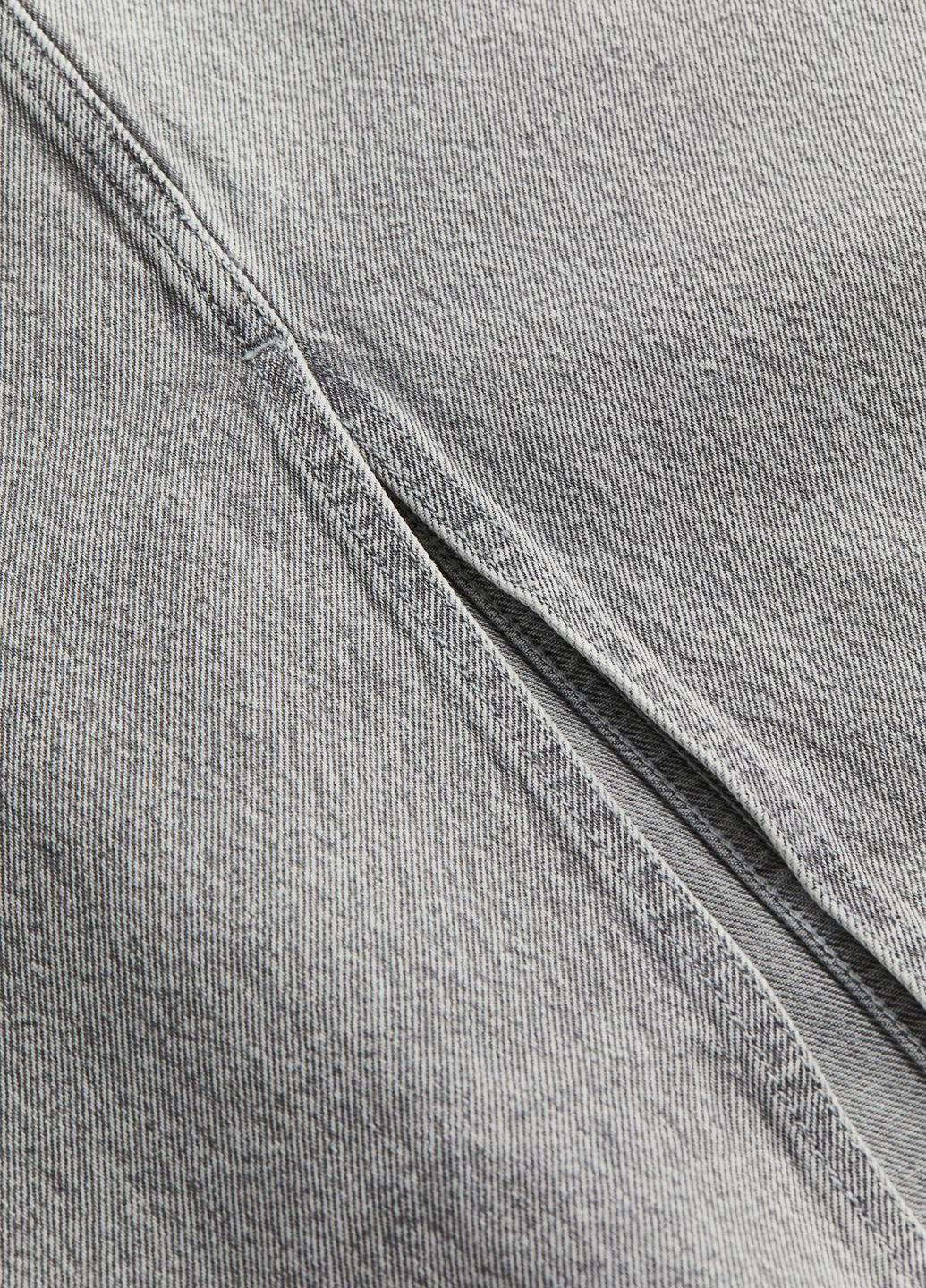 Серая кэжуал однотонная юбка H&M карандаш
