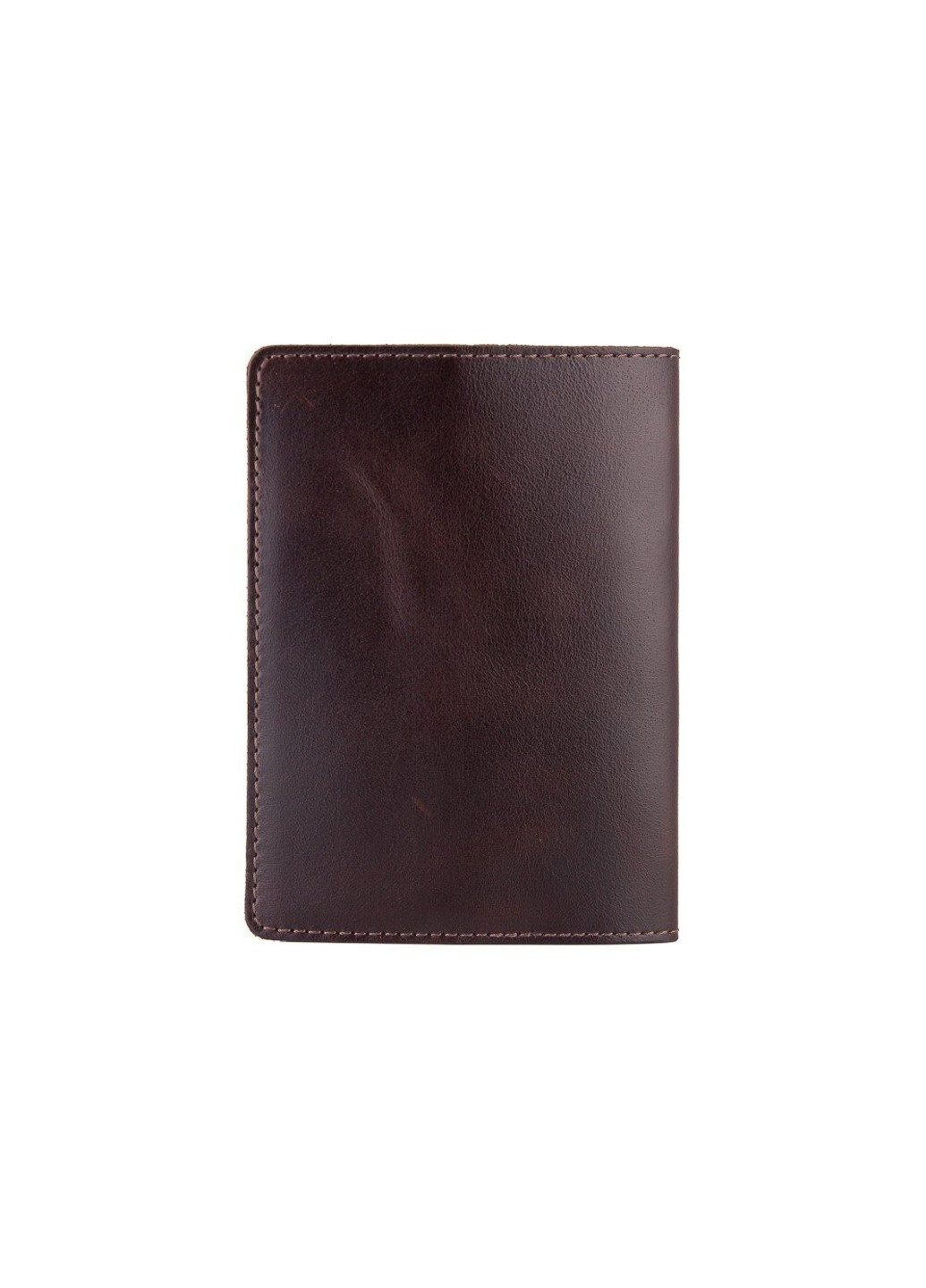 Шкіряна коричнева обкладинка на паспорт HiArt PC-01-C19-1314-T006 Коричневий Hi Art (268371763)