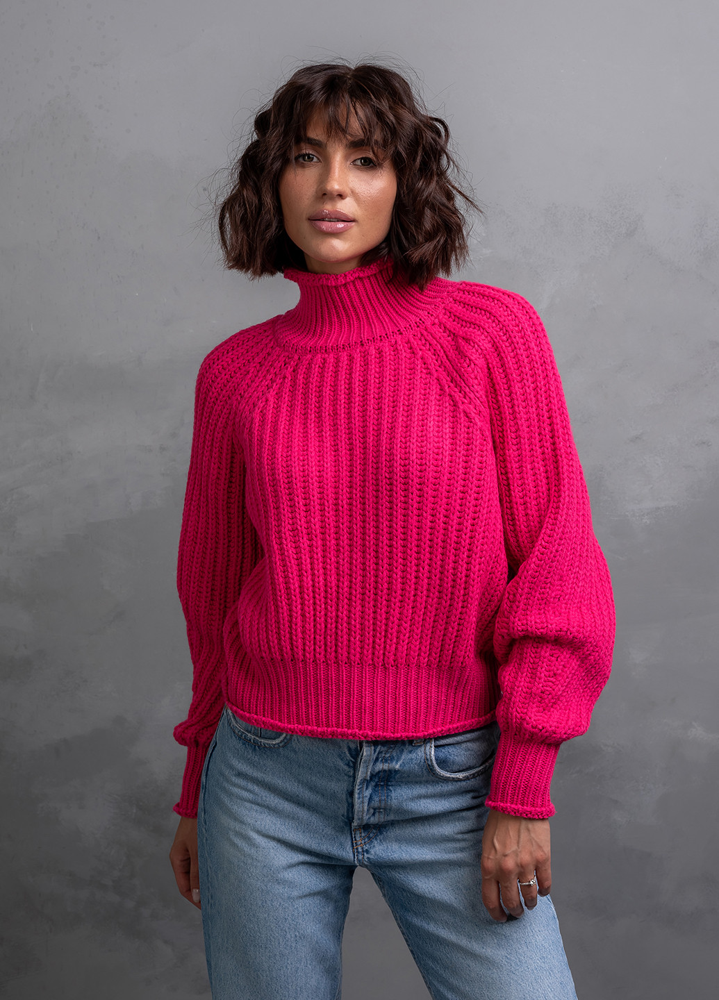 Фуксиновый свитер женский Viviami