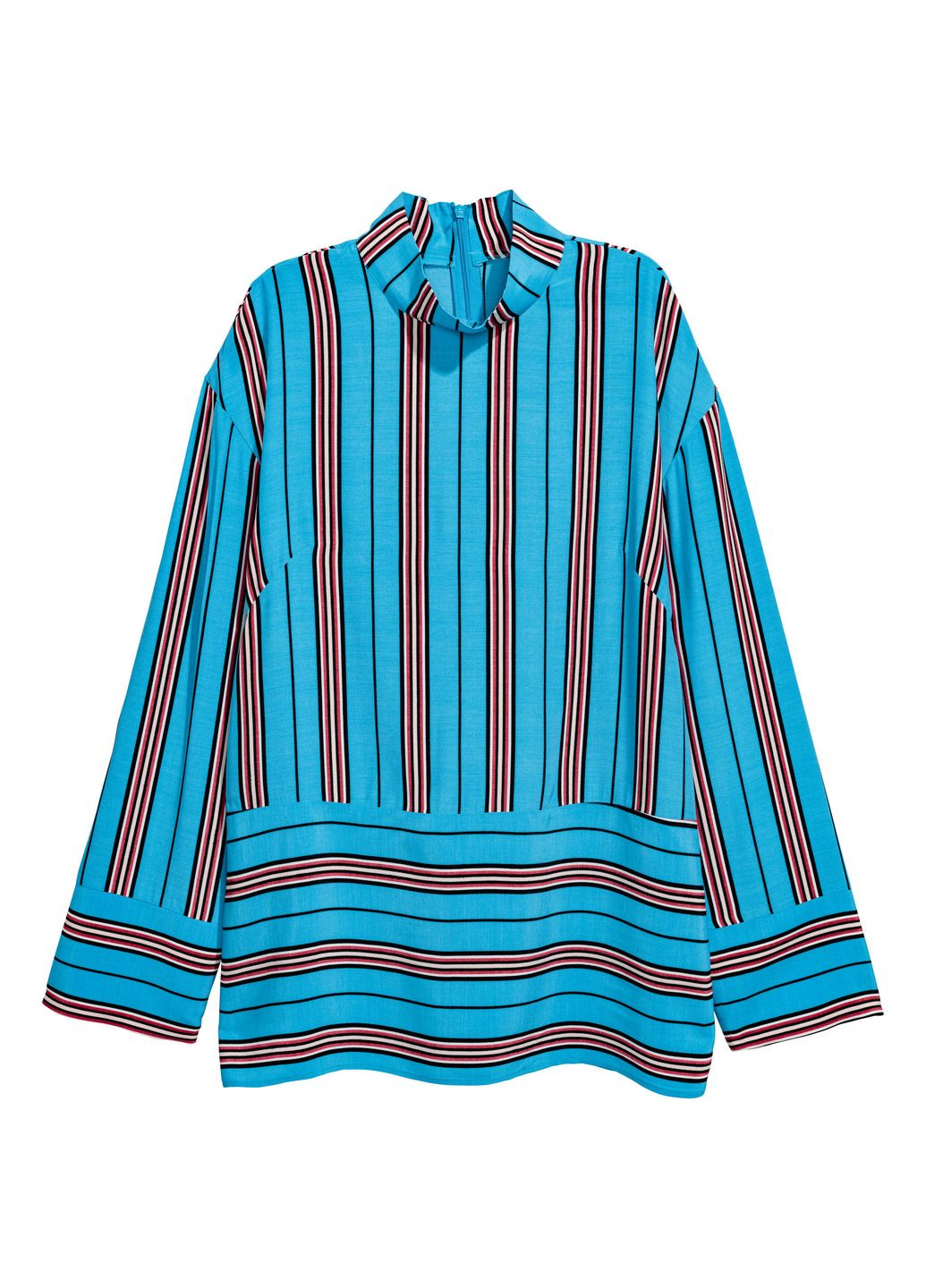 Блакитна блуза демісезон,блакитний в смужку, H&M