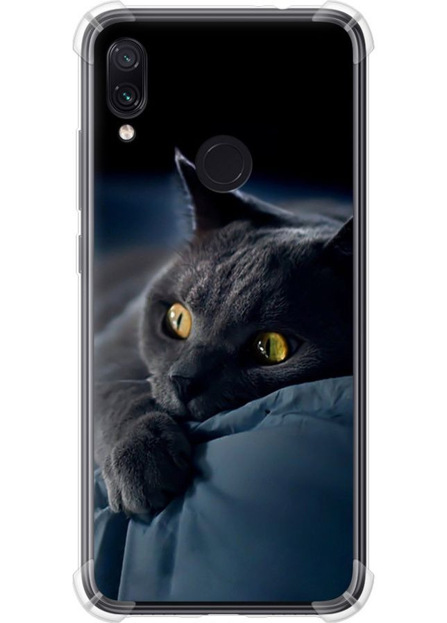 Силикон с усиленными углами чехол 'Дымчатый кот' для Endorphone xiaomi redmi note 7 (265227323)