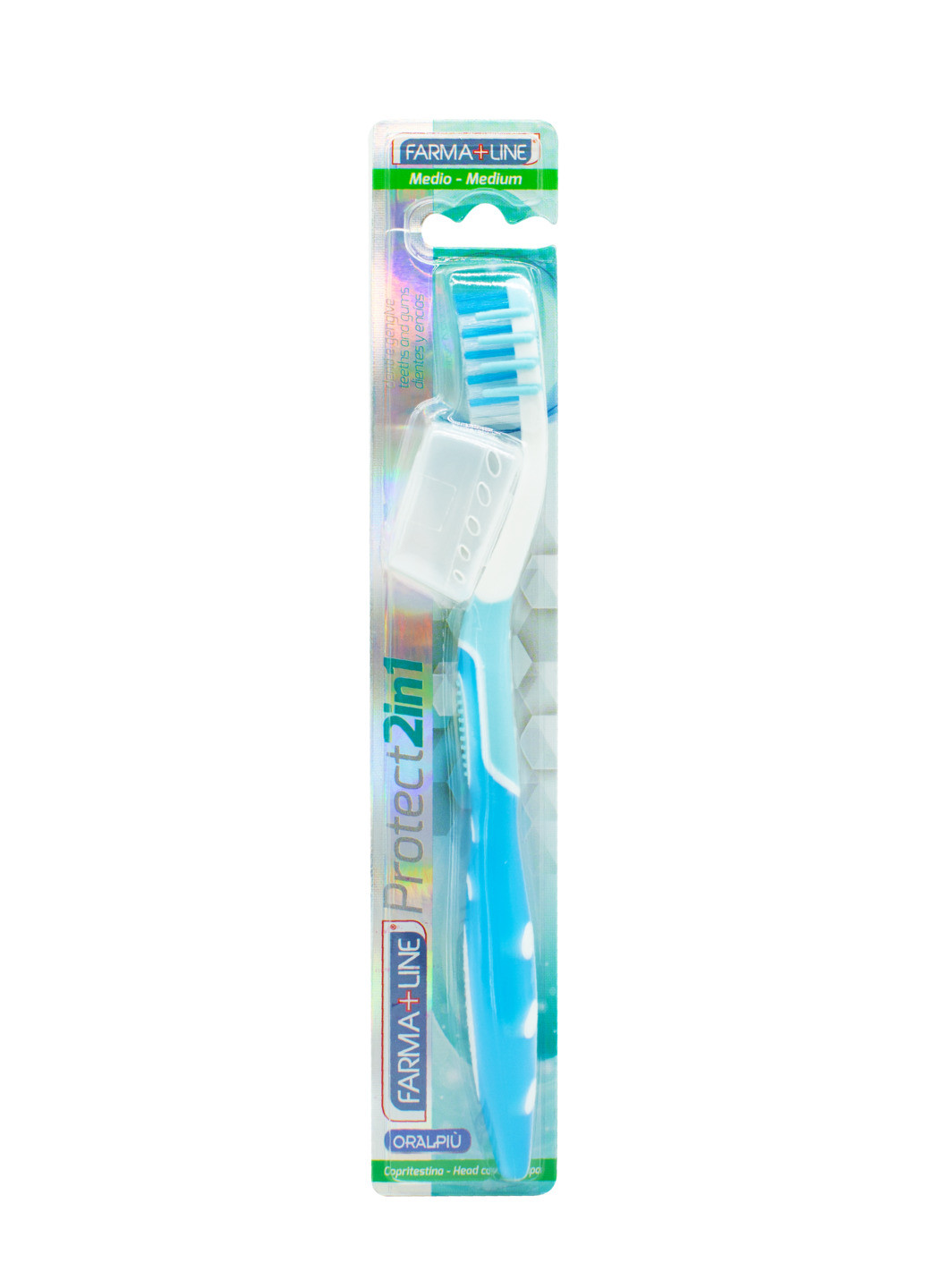 Зубна щітка 2в1 із колпачком Protect Farmaline (261030253)