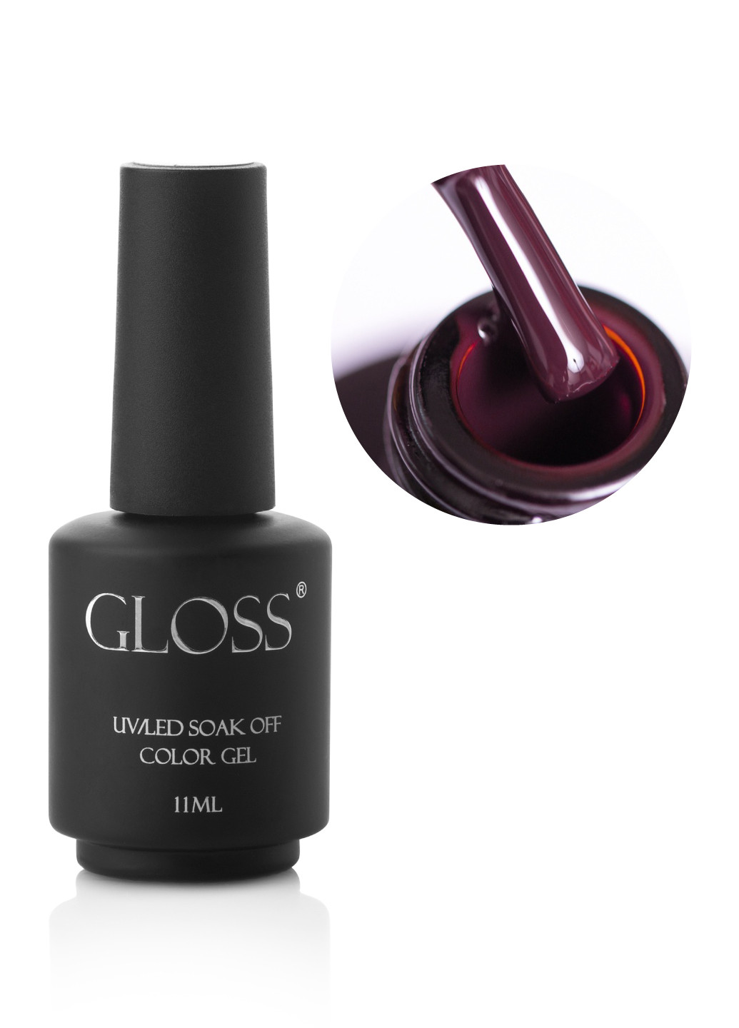 Гель-лак GLOSS 211 (коричнево-бордовый), 11 мл Gloss Company троянда (269462386)