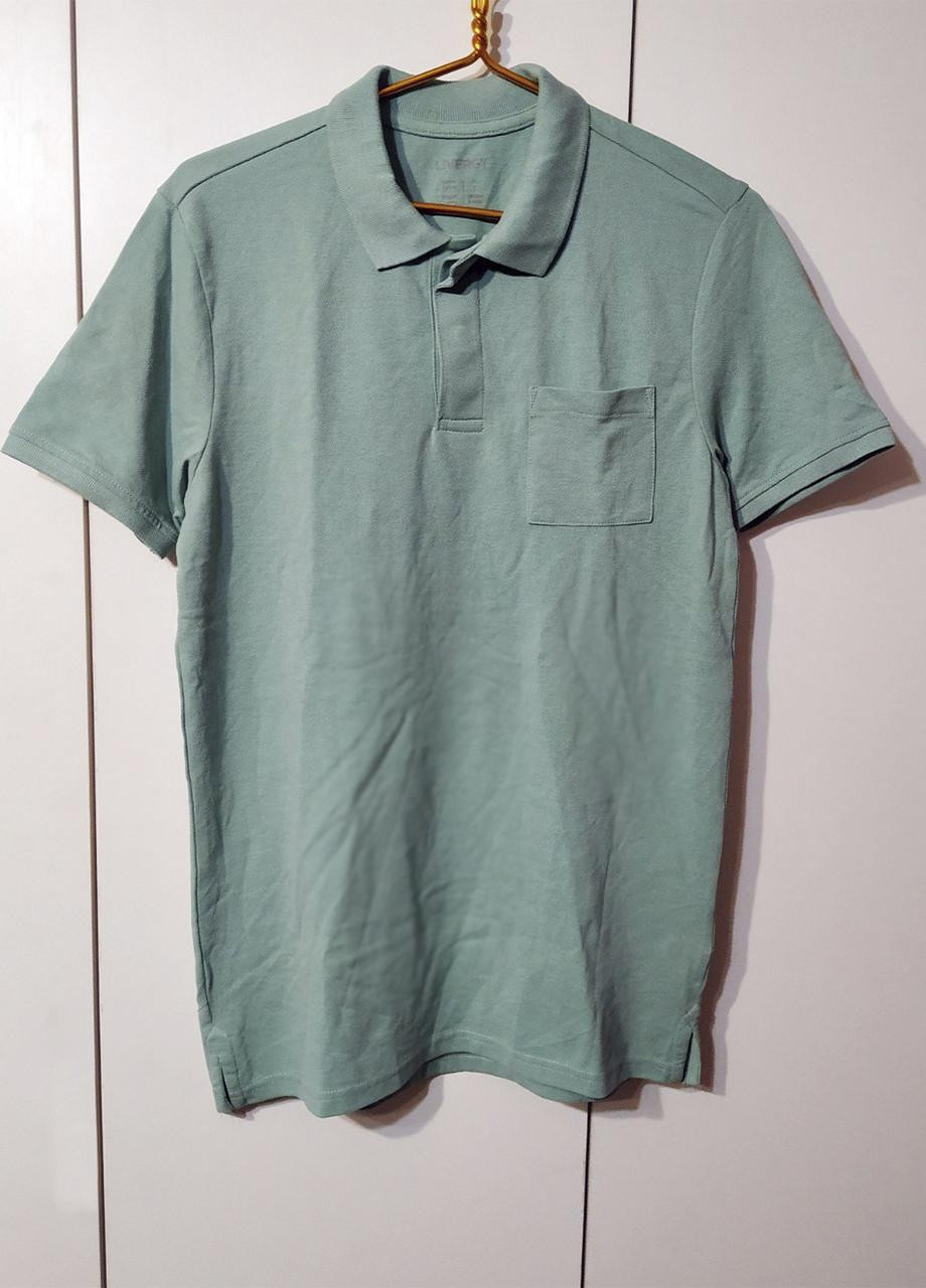 Зеленая футболка-футболка поло тенниска мужская для мужчин Livergy