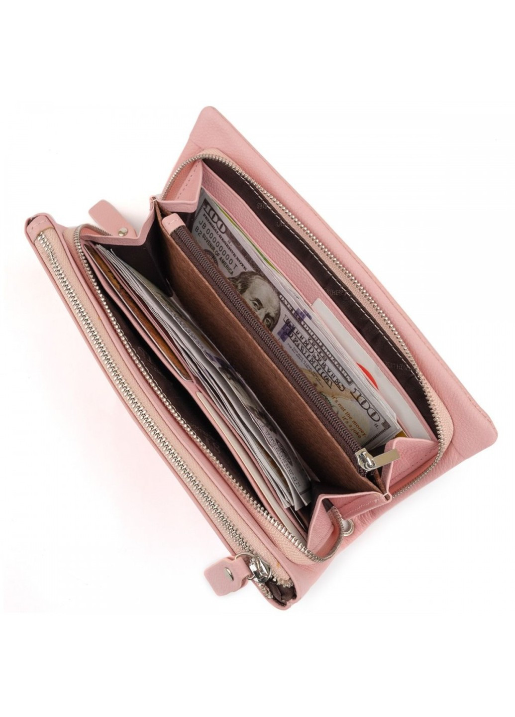 Жіночий шкіряний гаманець ST Leather 19313 Рожевий ST Leather Accessories (262453847)