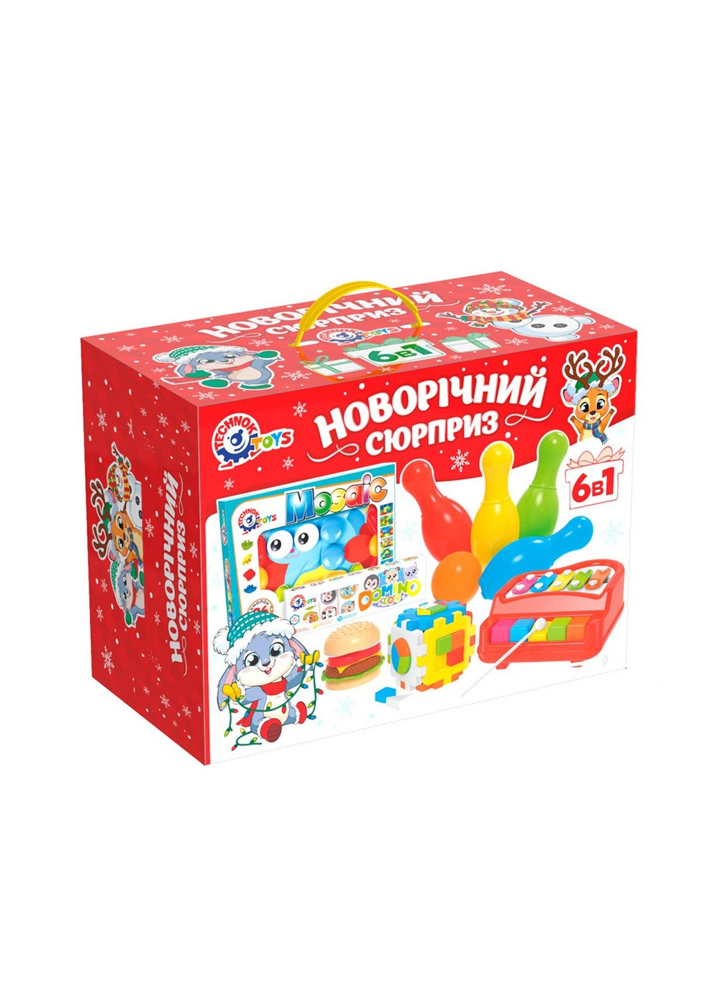 Новогодний набор игрушек цвет разноцветный ЦБ-00206740 ТехноК (259443032)