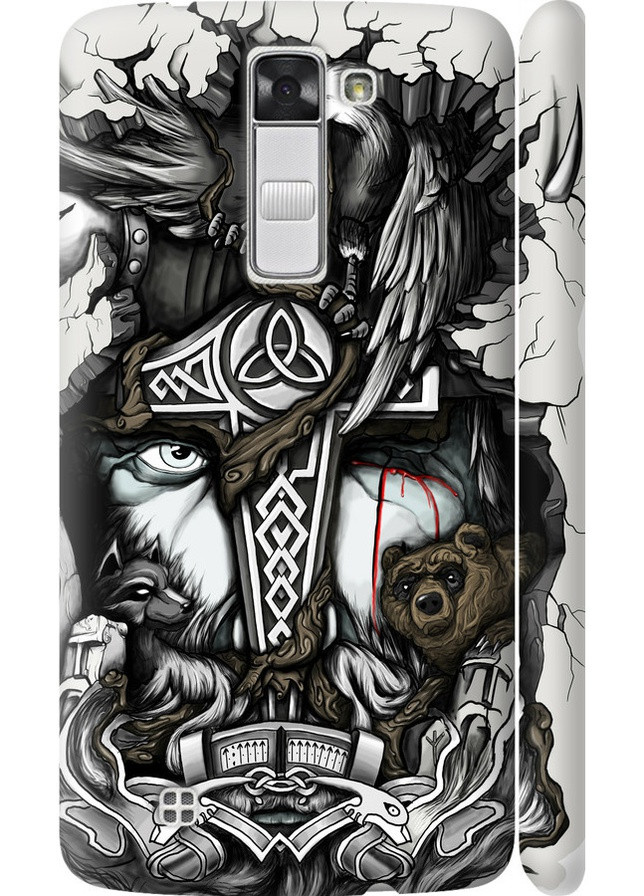 3D пластиковий матовий чохол 'Тату Вікінг' для Endorphone LG K8 K350E (259907507)