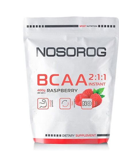 BCAA 2:1:1 400 g /72 servings/ Raspberry Nosorog Nutrition (256721336)