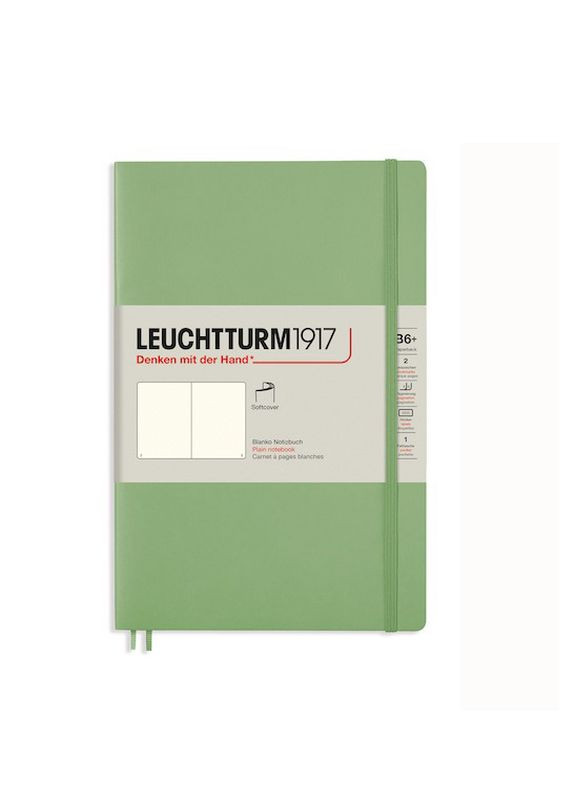 Блокнот Muted Colours, Paperback (B6), М'яка обкладинка, Sage, Чисті аркуші Leuchtturm1917 (269901202)