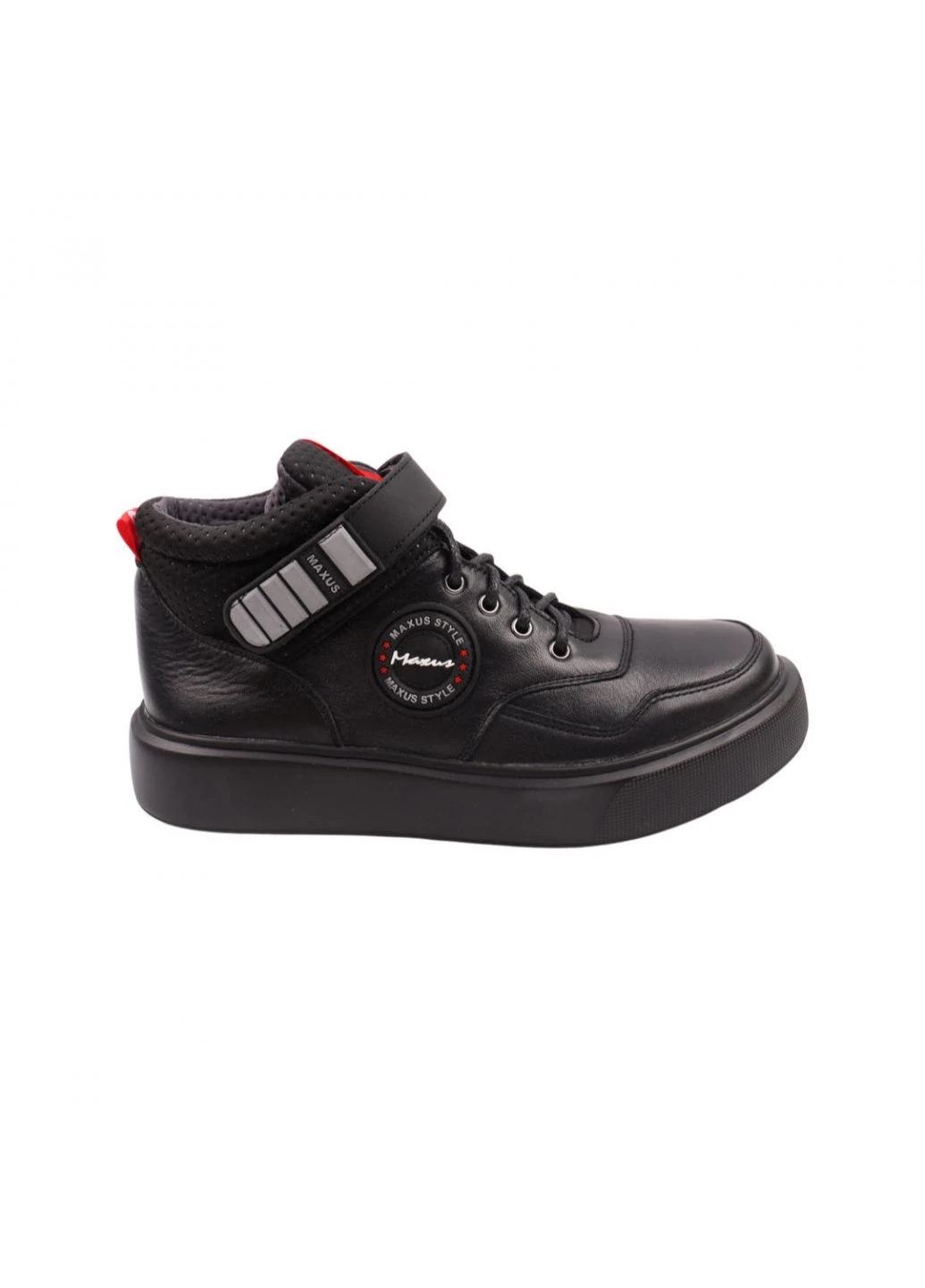 Черевики чоловічі Maxus чорні натуральна шкіра Maxus Shoes 55-20/22DHC (257437661)