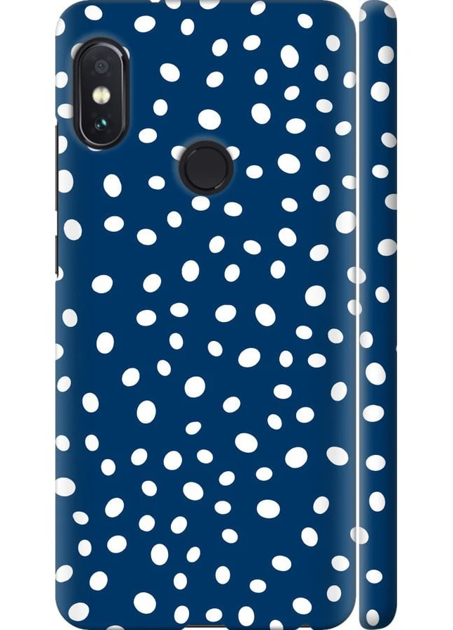 3D пластиковий матовий чохол 'Горошок v3' для Endorphone Xiaomi Redmi Note 5 Pro (258085123)
