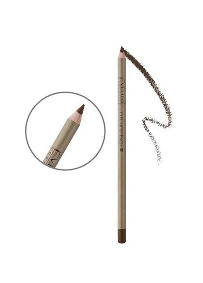 Контурный карандаш для глаз с точилкой Cosmetics Eyeliner Pencil Коричневый Eveline (258616009)