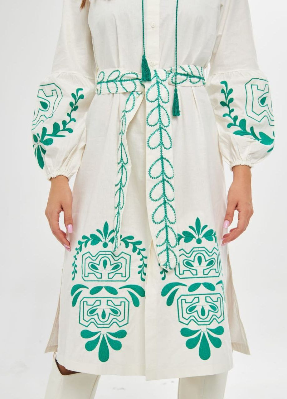 Платье Вышиванка Ксения белое No Brand (263681421)