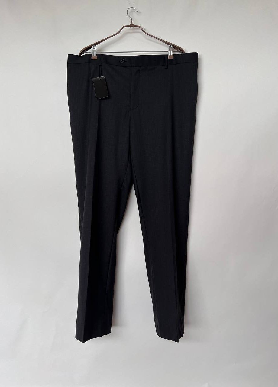 Темно-серые классические демисезонные прямые брюки Sprider