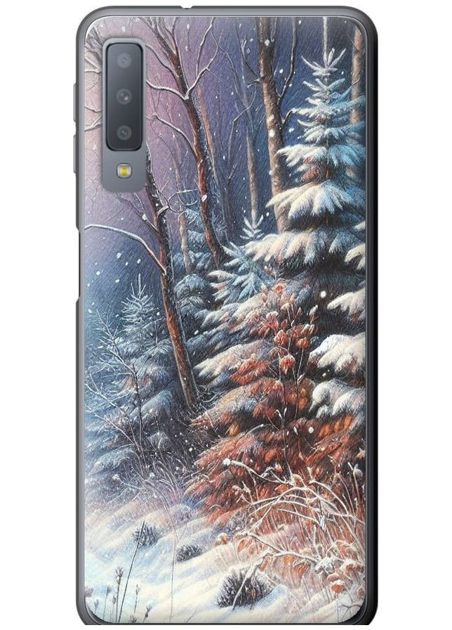 Силиконовый чехол 'Зимний пейзаж' для Endorphone Samsung Galaxy A7 (2018) A750F (275461410)