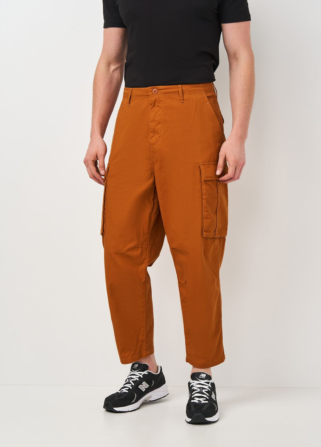 Коричневые повседневный демисезонные брюки H&M
