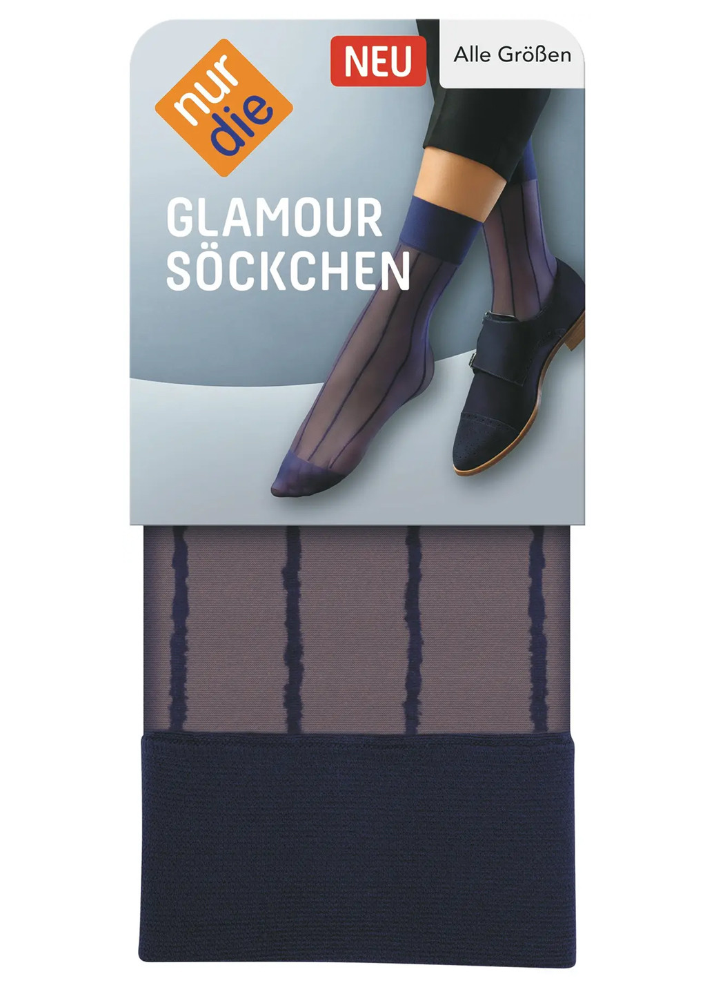 Жіночі шкарпетки Glamour One Size Чорний () Nur Die 611127 (277972831)