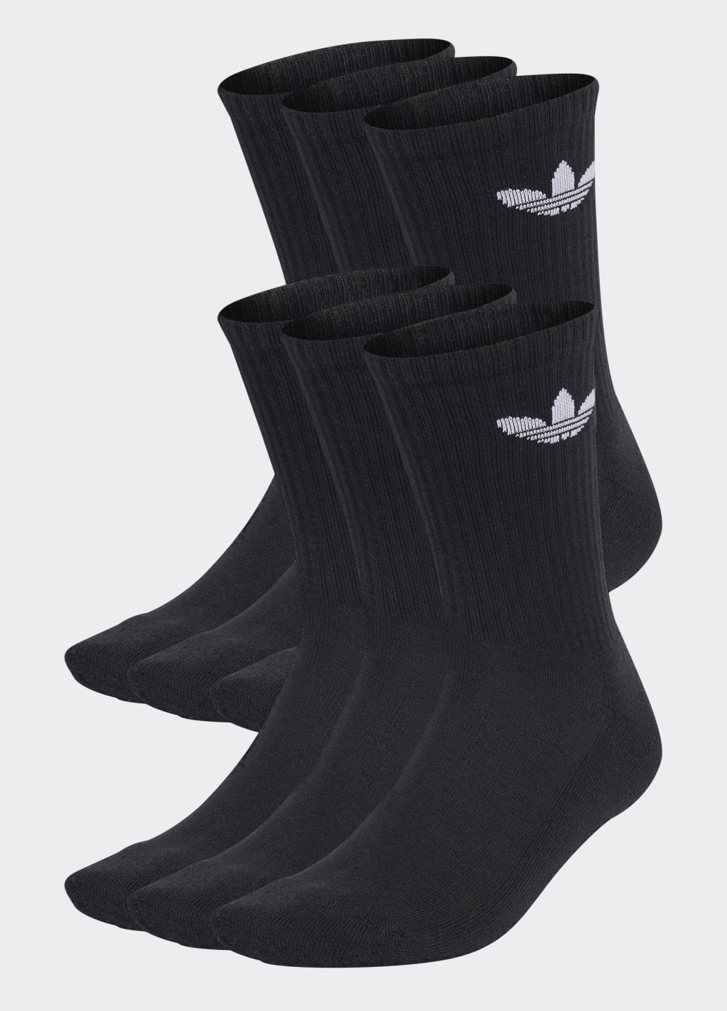Шесть пар носков Trefoil Cushion Crew adidas (259728632)
