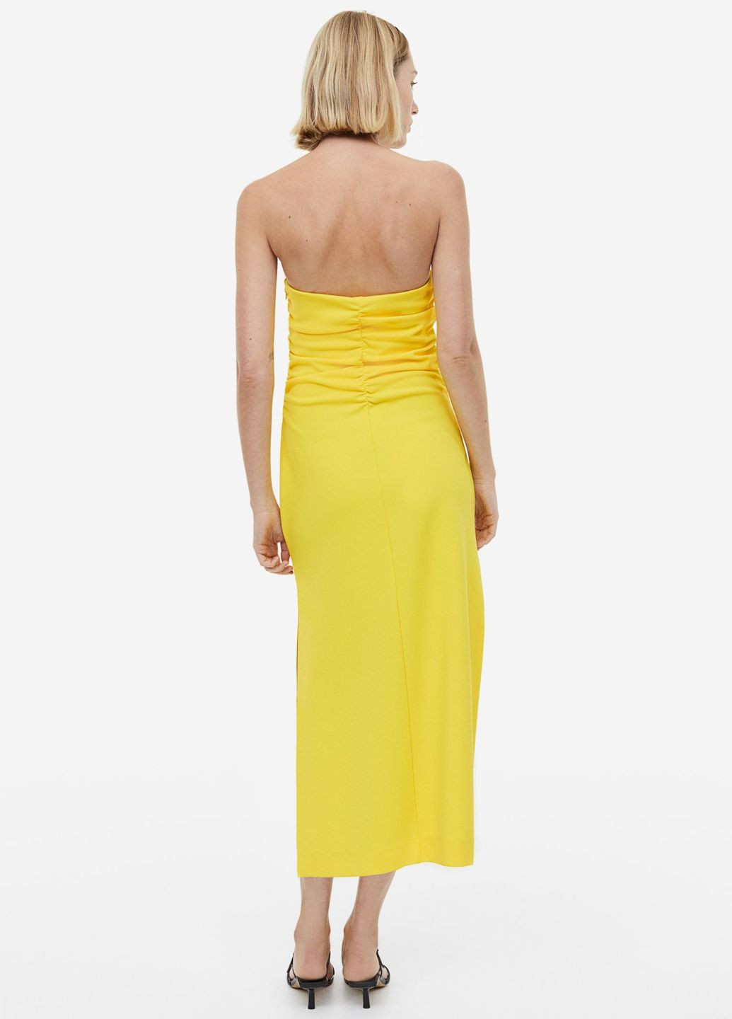 Желтое повседневный платье H&M однотонное
