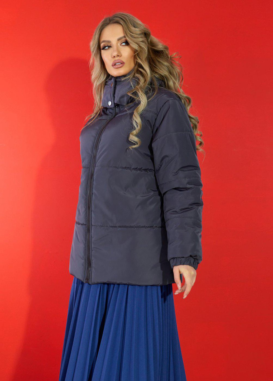 Фіолетова жіночий верхній одяг стильна куртка (5625)110601-8 Lemanta