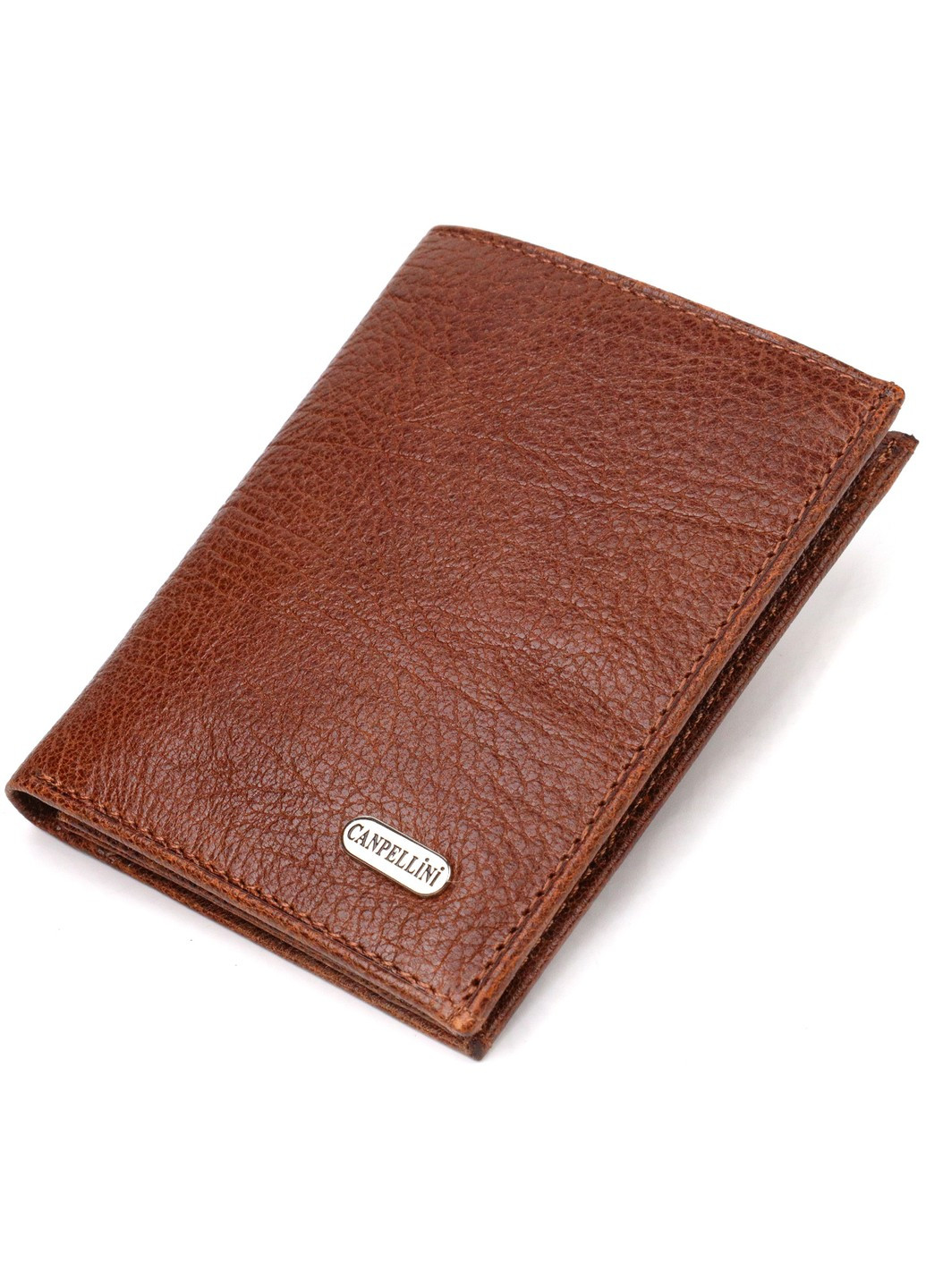 Цікавий компактний гаманець для чоловіків із натуральної шкіри флотар 21874 Коричневий Canpellini (259829975)