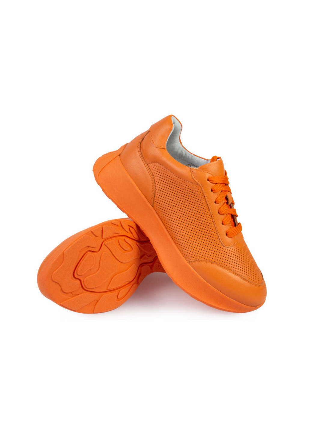 Оранжевые демисезонные кроссовки женские бренда 8200405_(1) ModaMilano