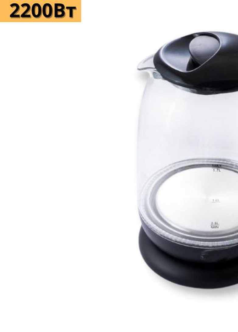 Чайник электрический на подставке стеклянный PM-825 черный (40763-РМ825) XPRO (259554891)