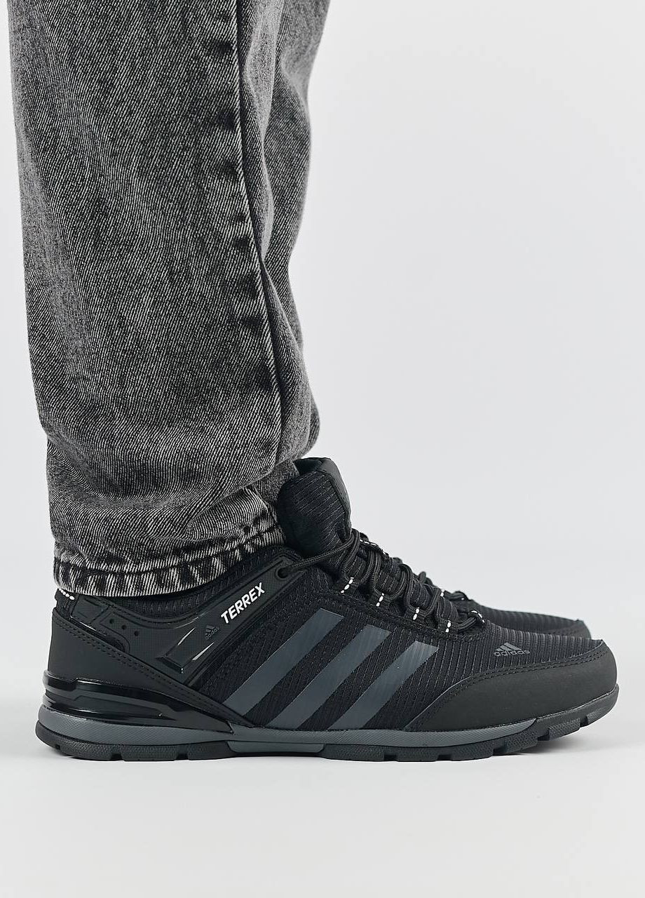 Чорні Осінні кросівки чоловічі, вьетнам adidas Terrex Continental Black Gray
