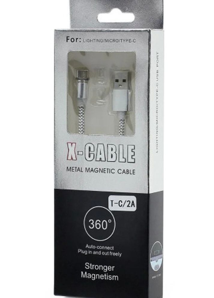 Кабель Type-C X-Cable черный Let's Shop (276456812)