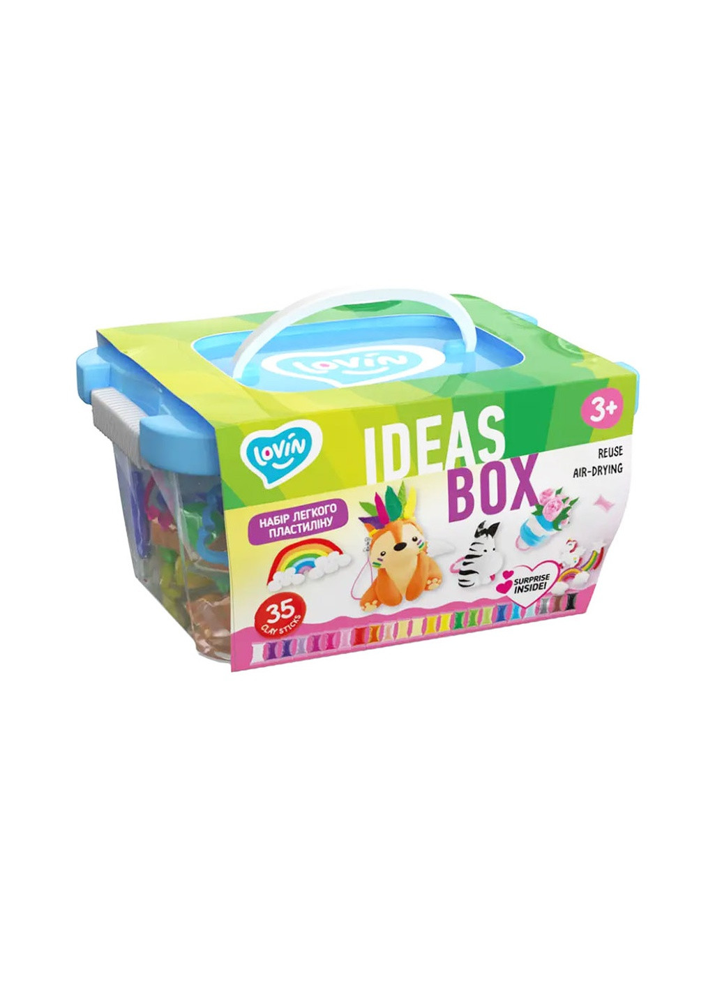 Набір легкого стрибаючого ластиліну "Ideas box" колір різнокольоровий ЦБ-00206426 LOVIN'DO (259467703)